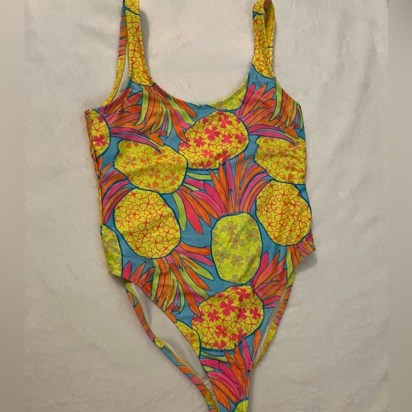 Colorful Chubbies Pineapple Print Swimsuit - Picture 1 of 4